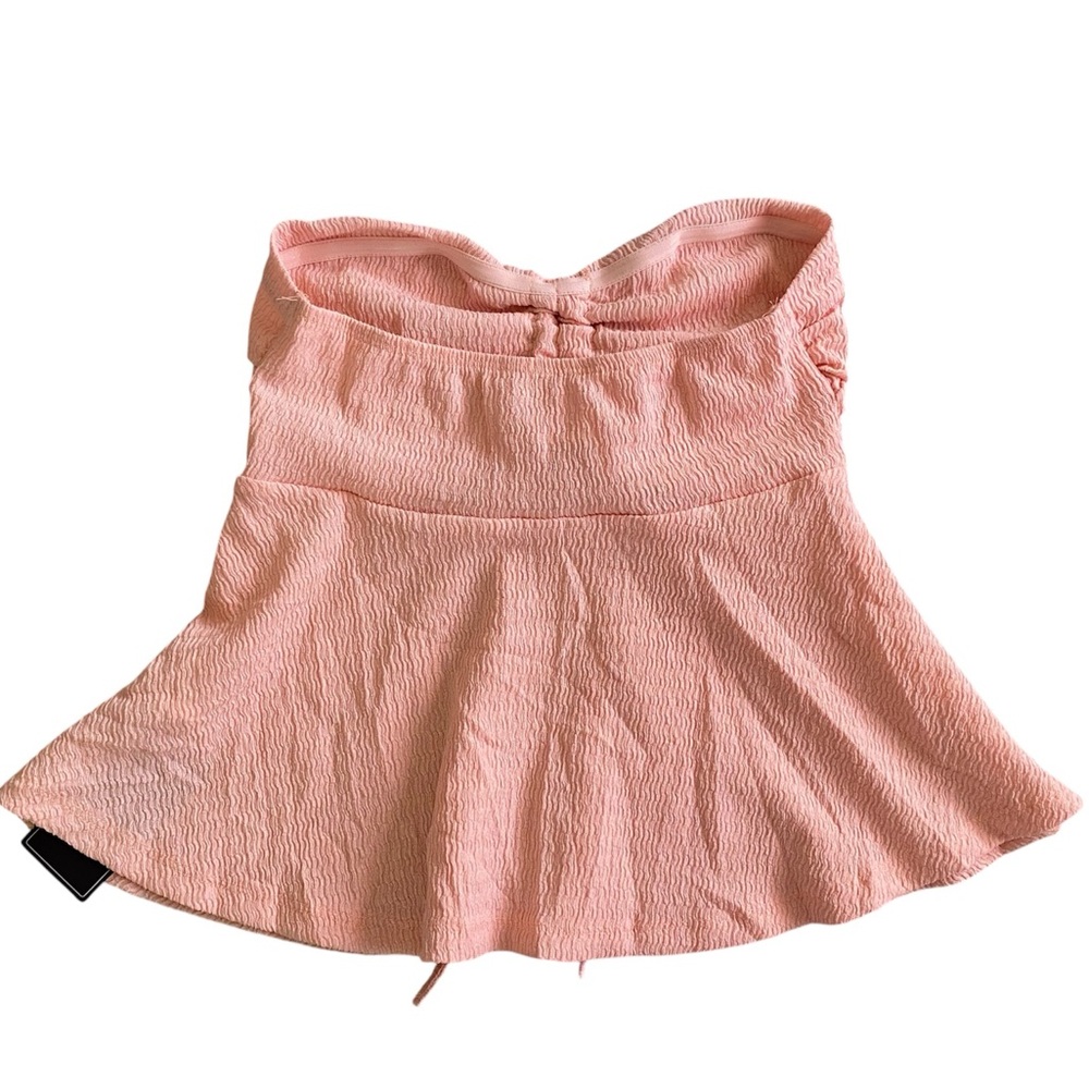 Pink Strapless Top - Picture 2 of 6